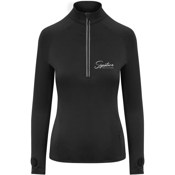 Signature Fit  - Cool-Flex Girlie Half Zip Top Thumbnail